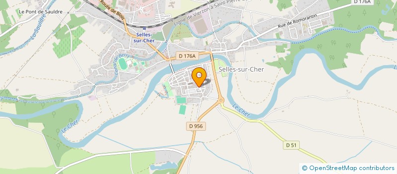 localisation de l'entreprise FLO LINGERIE  SELLES-SUR-CHER