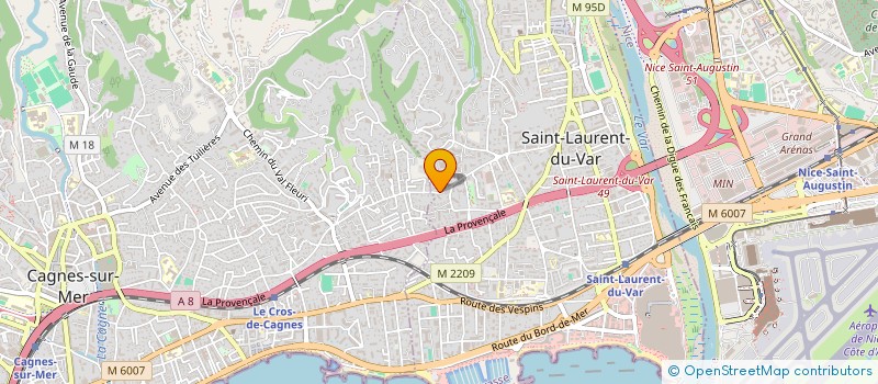 localisation de l'entreprise FLO & MARIE à SAINT-LAURENT-DU-VAR