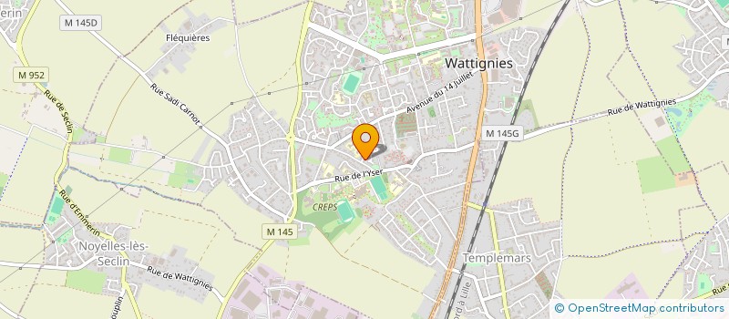 localisation de l'entreprise FLO-REM  WATTIGNIES