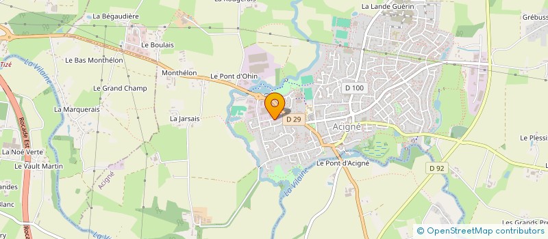 localisation de l'entreprise FLO SIGNALISATION 35  ACIGNE