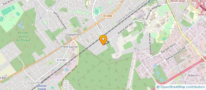 localisation de l'entreprise FLO VTC à PESSAC