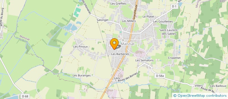 localisation de l'entreprise FLO'WER à MANZIAT