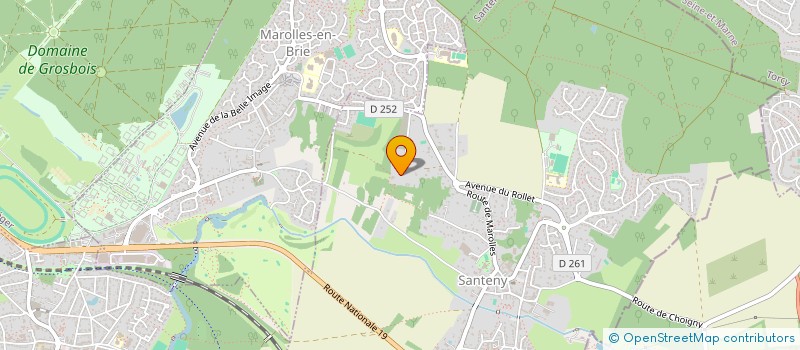 localisation de l'entreprise FLOBA  SANTENY