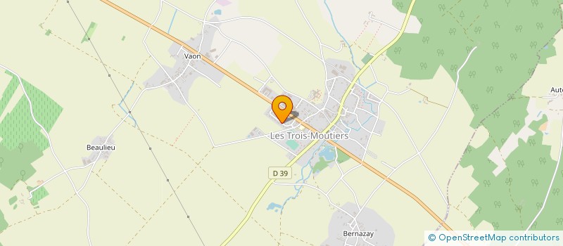 localisation de l'entreprise FLOBEN à LES TROIS-MOUTIERS