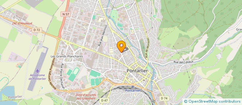 localisation de l'entreprise FLOBER à PONTARLIER