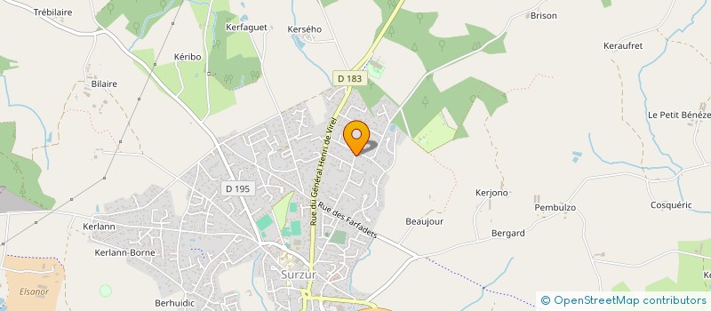 localisation de l'entreprise FLOBERT  SURZUR