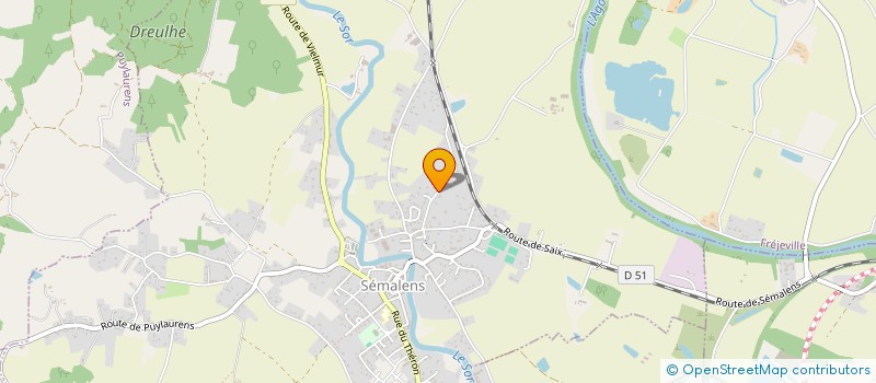 localisation de l'entreprise FLOBIN  SEMALENS