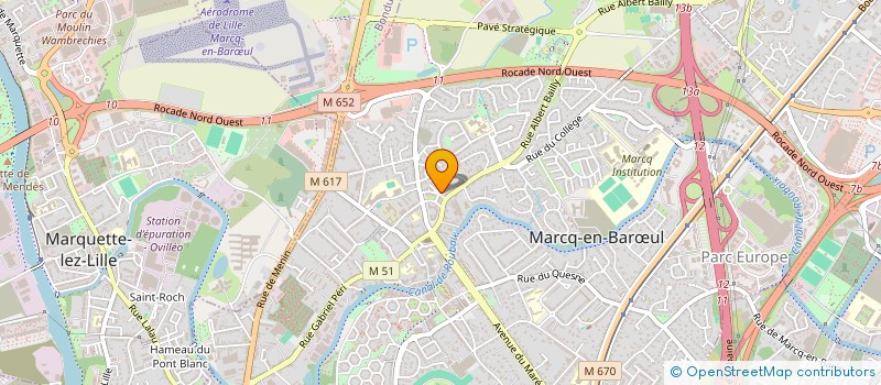 localisation de l'entreprise FLOBIZ à MARCQ-EN-BARŒUL