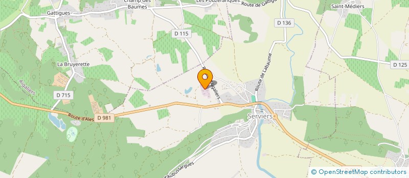 localisation de l'entreprise FLOBRIJU  SERVIERS-ET-LABAUME