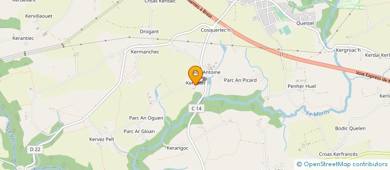 localisation de l'entreprise FLOC H - DYMATEL à SAINT-YVI