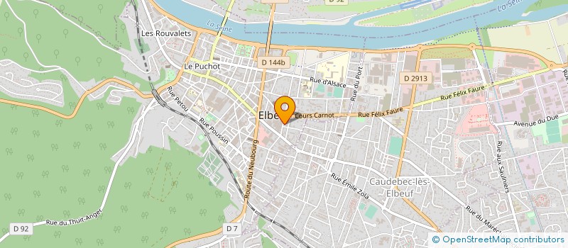 localisation de l'entreprise FLOCA  ELBEUF