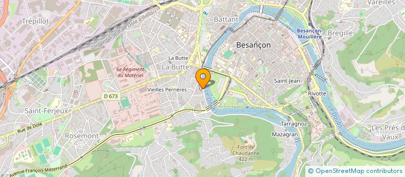 localisation de l'entreprise FLOCDL 25 à BESANCON