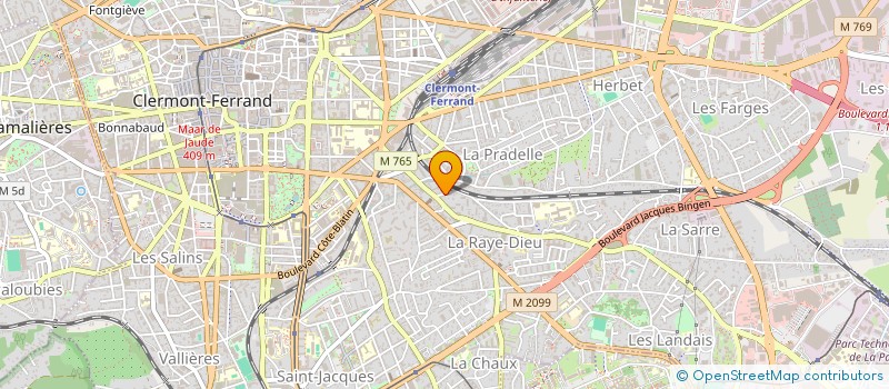 localisation de l'entreprise FLOCEL  CLERMONT-FERRAND