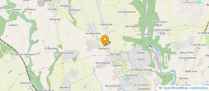 localisation de l'entreprise FLOCHEL à MELLAC