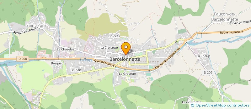 localisation de l'entreprise FLOCHRIS à BARCELONNETTE