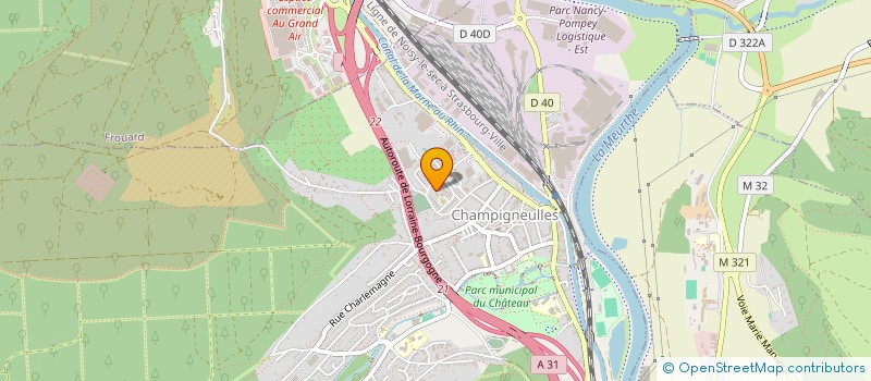 localisation de l'entreprise FLOCK SPORT 54  CHAMPIGNEULLES