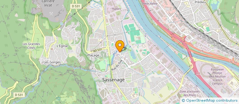 localisation de l'entreprise FLOCON  SASSENAGE