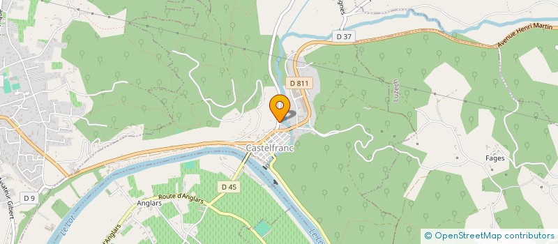 localisation de l'entreprise FLOCONBLANC  CASTELFRANC