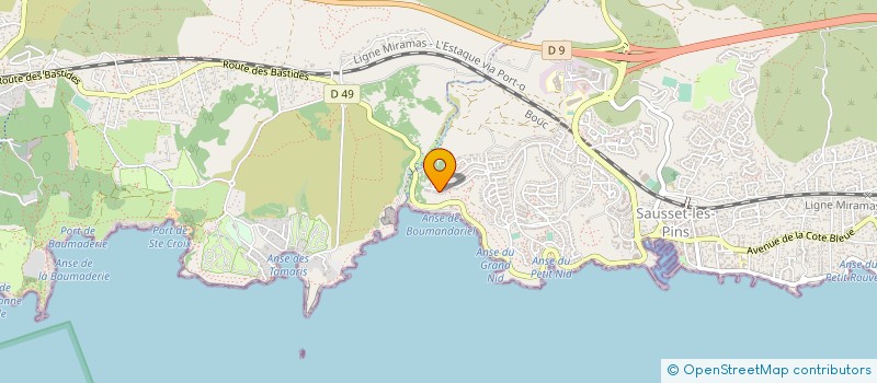 localisation de l'entreprise FLOCYNA  SAUSSET-LES-PINS