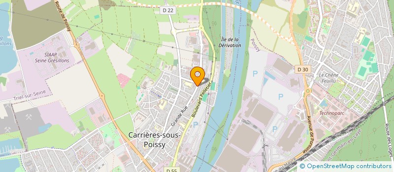 localisation de l'entreprise FLODALIS  CARRIERES-SOUS-POISSY