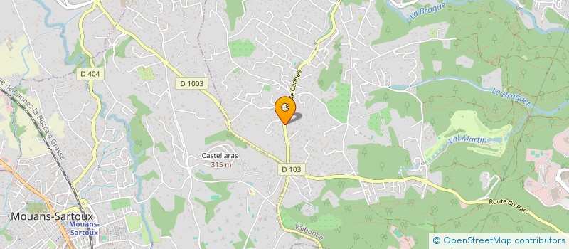 localisation de l'entreprise FLODAN  VALBONNE