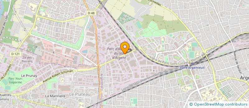 localisation de l'entreprise FLODELL à ARGENTEUIL