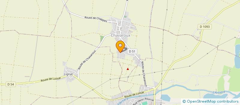 localisation de l'entreprise FLODINE  CHAVAROUX