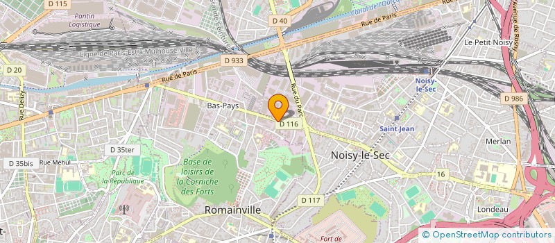 localisation de l'entreprise FLODISTRIPAIN à ROMAINVILLE