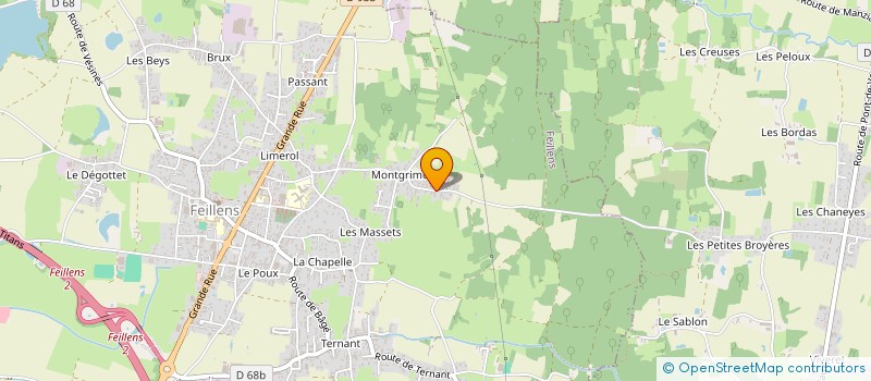 localisation de l'entreprise FLODREY  FEILLENS