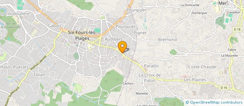 localisation de l'entreprise FLODYFOOD  SIX-FOURS-LES-PLAGES