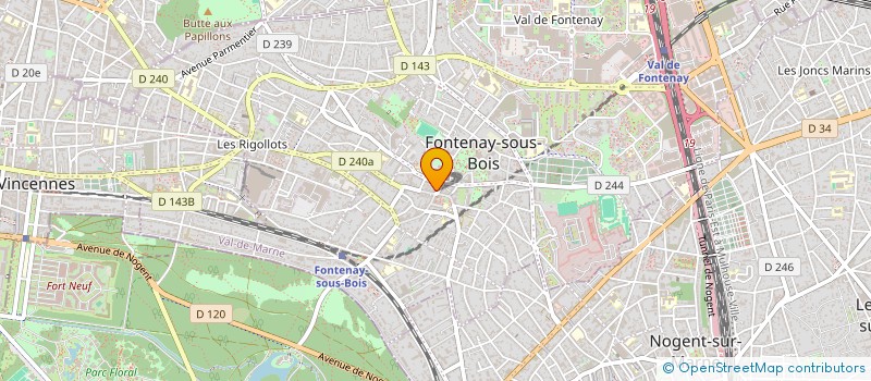 localisation de l'entreprise FLOFARI à FONTENAY-SOUS-BOIS