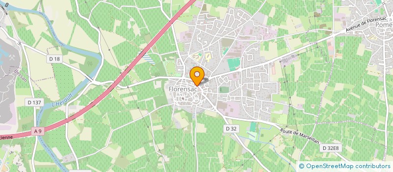 localisation de l'entreprise FLOGOURMAND  FLORENSAC