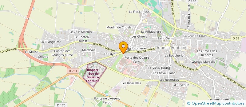 localisation de l'entreprise FLOGUI à DOUE-EN-ANJOU