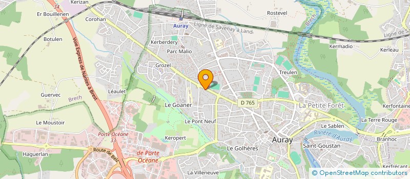 localisation de l'entreprise FLOHIC PARTICIPATIONS & INVESTISSEMENTS à AURAY