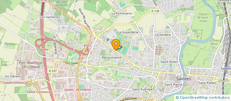 localisation de l'entreprise FLOJA à SAINTES