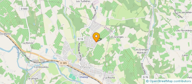 localisation de l'entreprise FLOJIS REIC INGEPARK  CHESSY