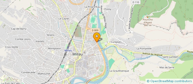 localisation de l'entreprise FLOJU  MILLAU