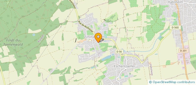 localisation de l'entreprise FLOJUCO  ZIMMERSHEIM