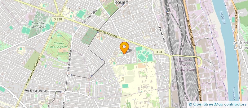 localisation de l'entreprise FLOJUL  SOTTEVILLE-LES-ROUEN