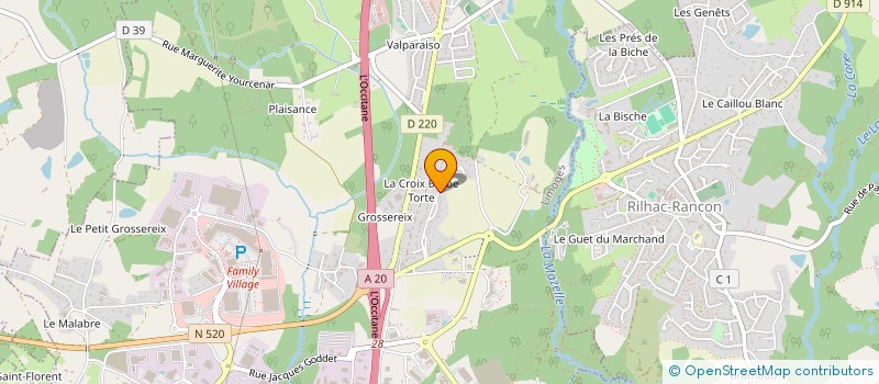 localisation de l'entreprise FLOKARANNE à LIMOGES