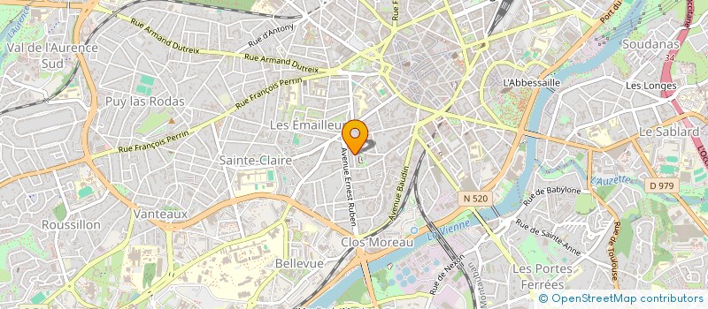 localisation de l'entreprise FLOLANE à LIMOGES