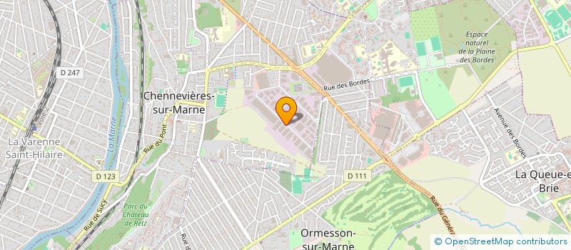 localisation de l'entreprise FLOLI - 94  CHENNEVIERES-SUR-MARNE