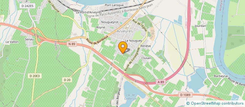 localisation de l'entreprise FLOLI  ARVEYRES