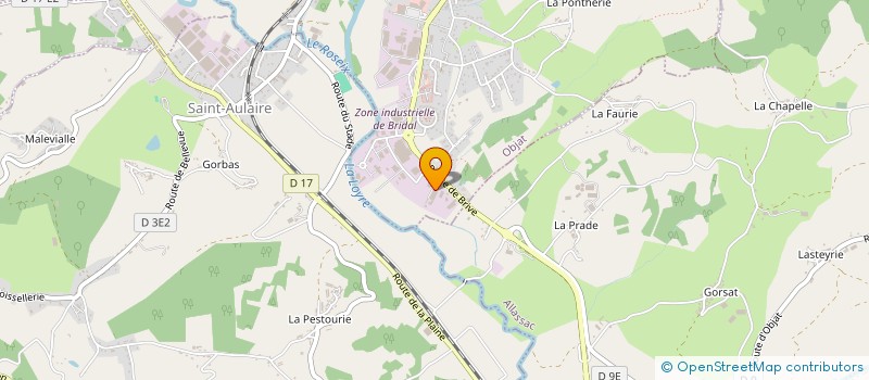 localisation de l'entreprise FLOLIE  OBJAT