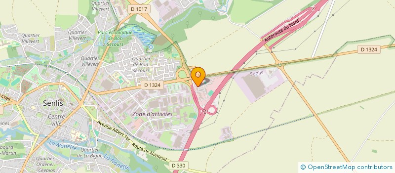 localisation de l'entreprise FLOLINE  SENLIS