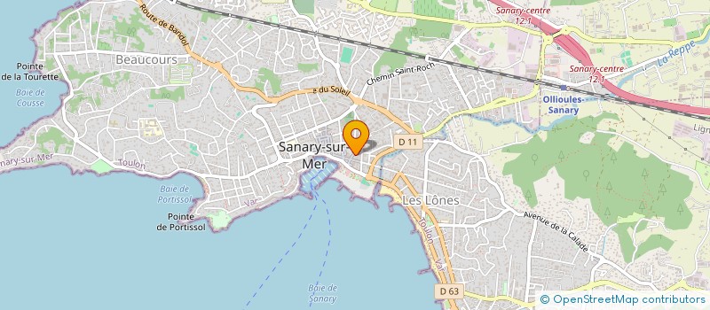 localisation de l'entreprise FLOLIVIA à SANARY-SUR-MER