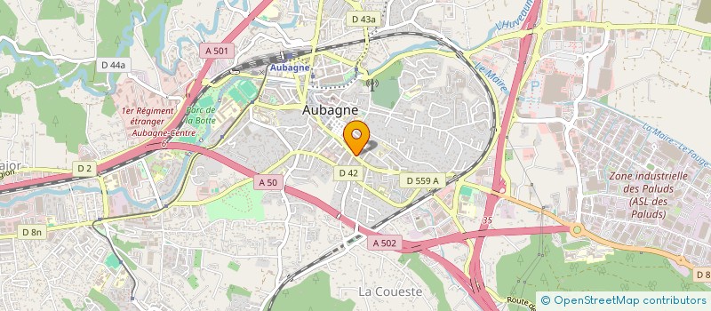 localisation de l'entreprise FLOMACA à AUBAGNE