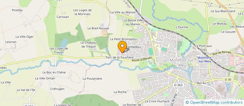 localisation de l'entreprise FLOMAR  MONTFORT-SUR-MEU