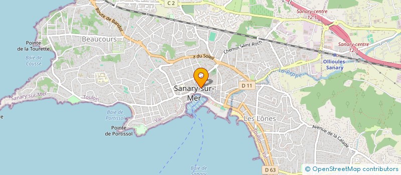 localisation de l'entreprise FLOMAX à SANARY-SUR-MER