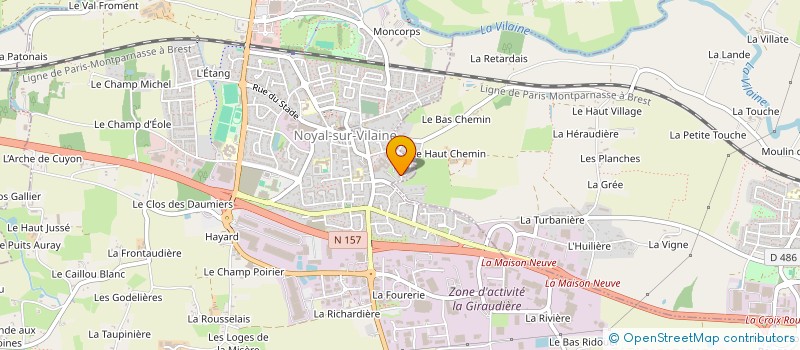 localisation de l'entreprise FLOMEJE 1  NOYAL-SUR-VILAINE